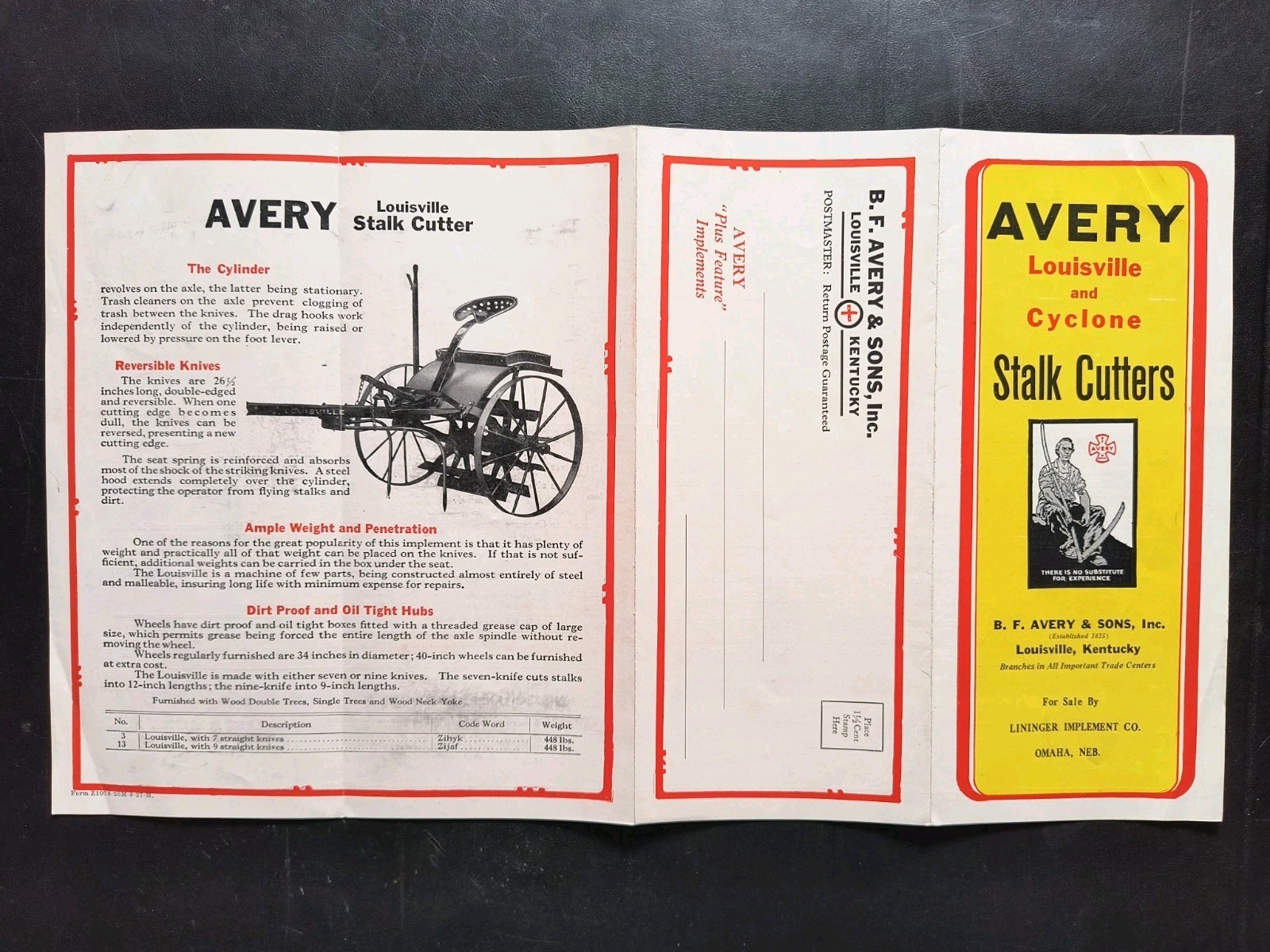 1920s B.F. Avery & Sons Plow And Harvest Co. Dealer Brochure Advertising Catalog