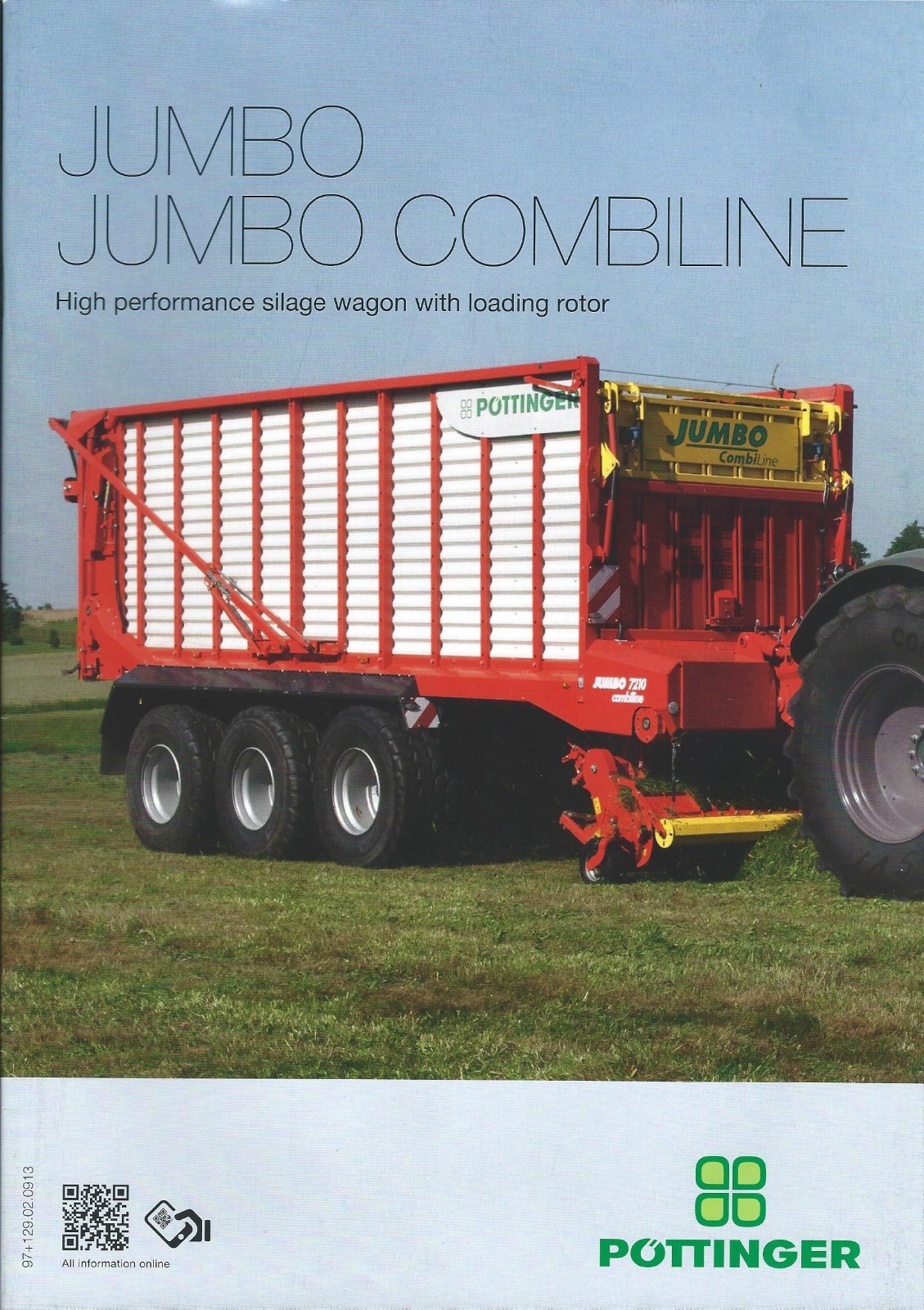 Farm Equipment Brochure – Pottinger – Jumbo Combiline Silage Wagon c2013 (F6077)