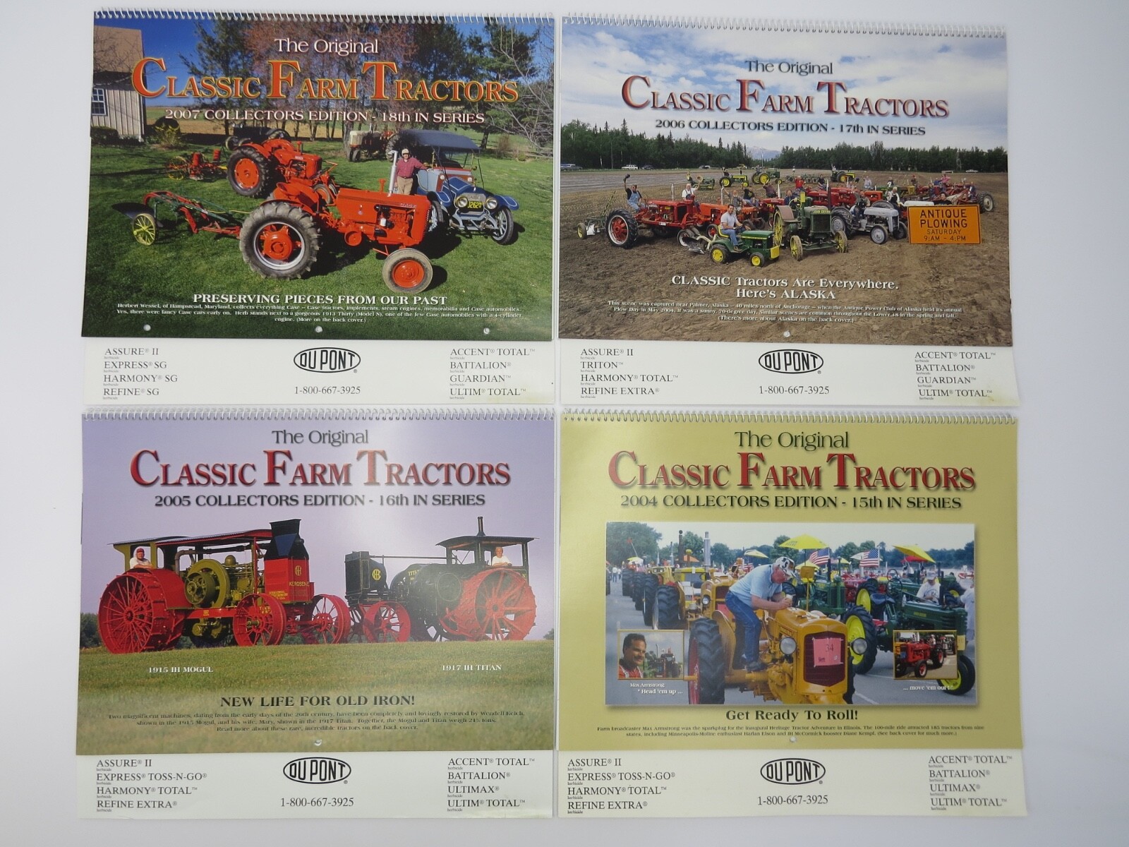26 Classic Farm Tractors Calendars 3rd-28th Collector&rsquo;s Edition 1992-2017 DuPont