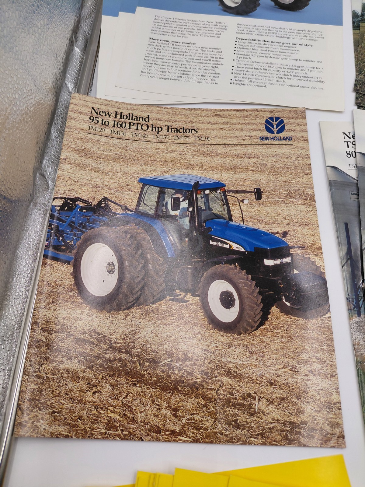 Lot Of 50 + Vtg Early 2000s New Holland Tractor/Skidloader & Implement Brochures