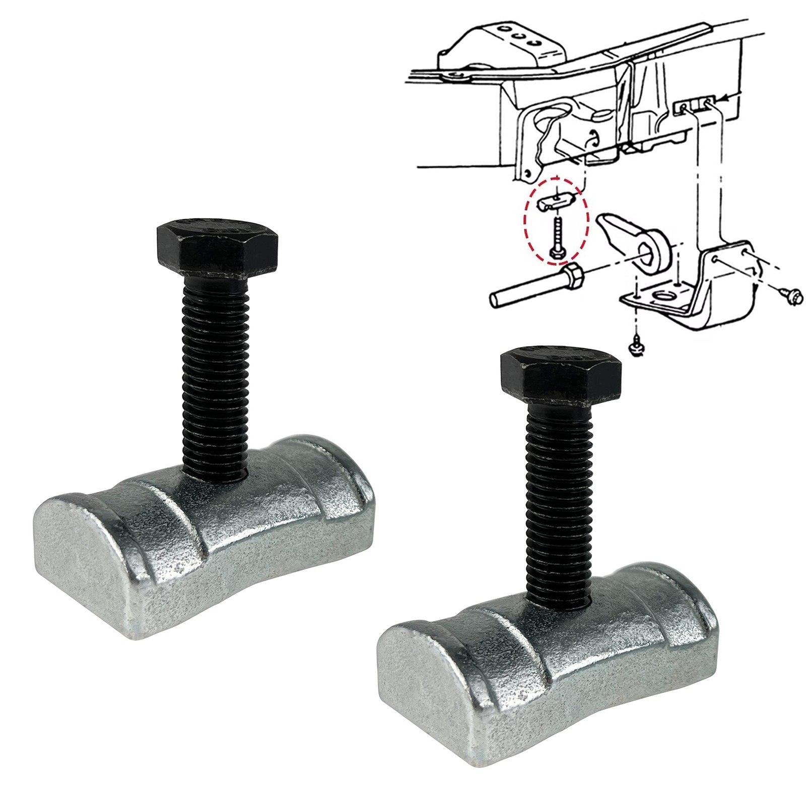 Torsion Bar Adjustment Bolt and Lock Nut Fit for Chevrolet Silverado Tahoe GM…