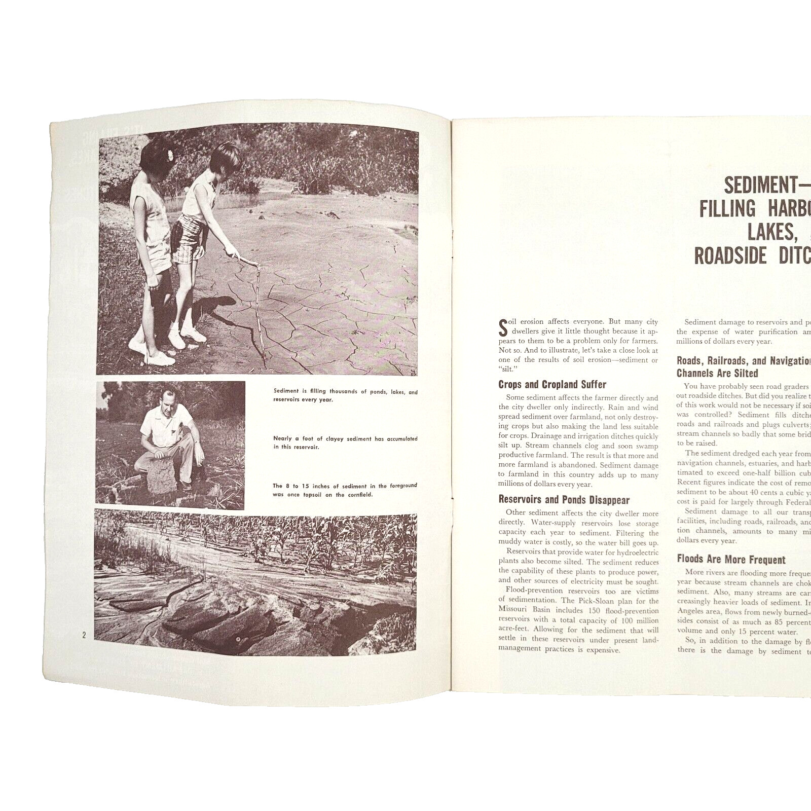 1967 US Department Agriculture USDA Sediment Bulletin 325 Soil Conservation Farm