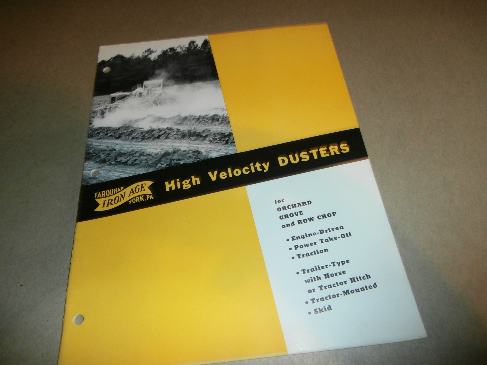 Vintage Farquhar York PA Manure Spreaders & Dusters Farm Brochures Manual