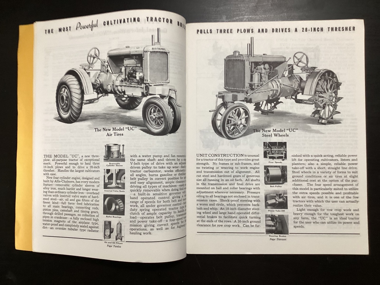 VINTAGE ALLIS CHALMERS #35 TRACTOR EQUIPMENT CATALOG BROCHURE