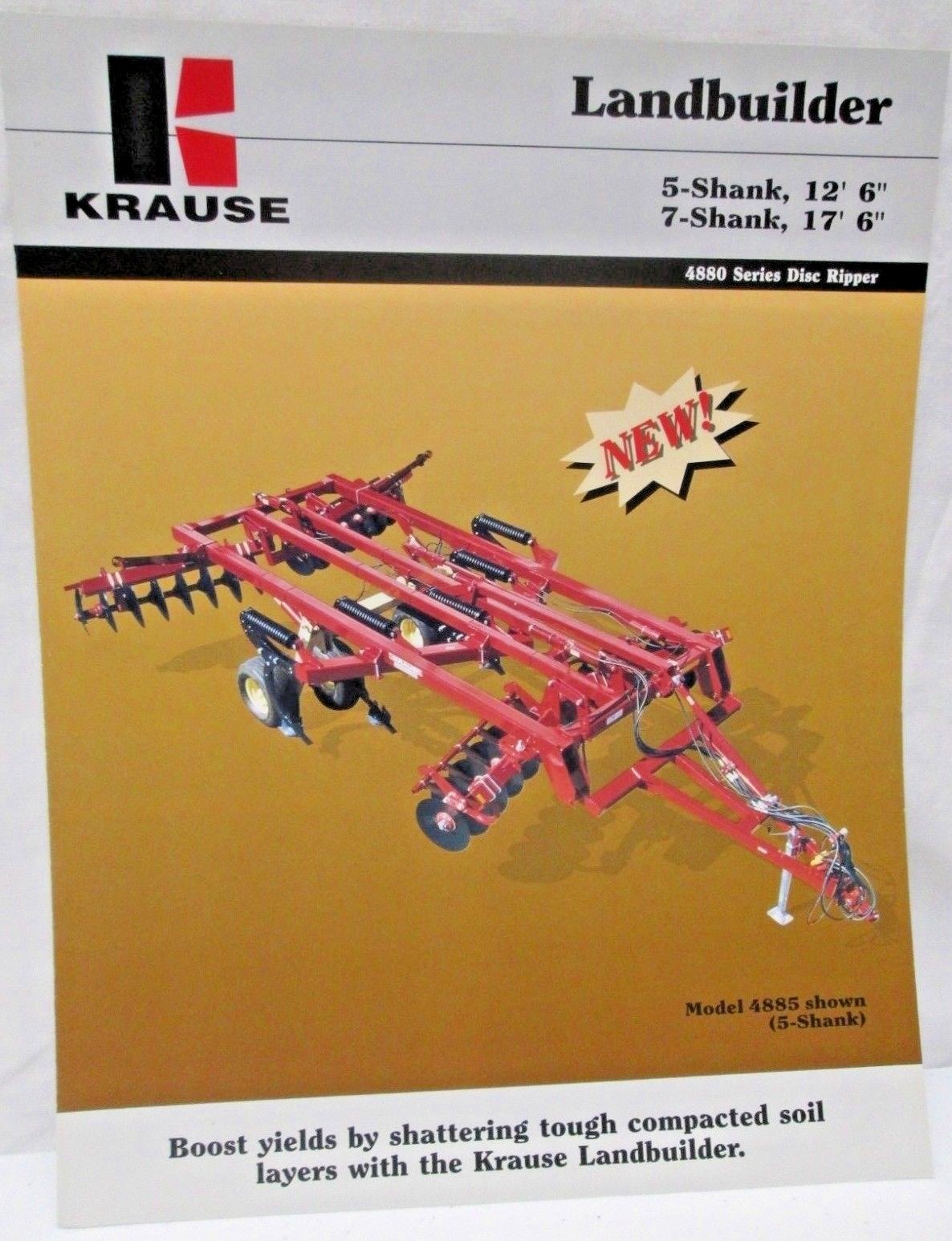 Krause Landbuilder 4880 Series Disc Ripper 5 Shank 12&prime; 6&Prime; 7 Shank 17&prime; 6 Brochure