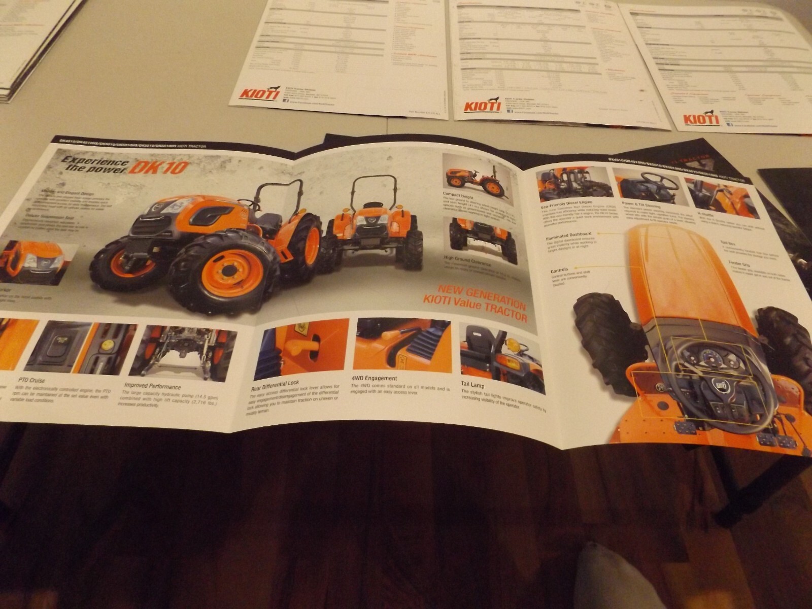 7-pc. KIOTI COMPACT, SUB-COMPACT, UTILITY TRACTORS, 2016