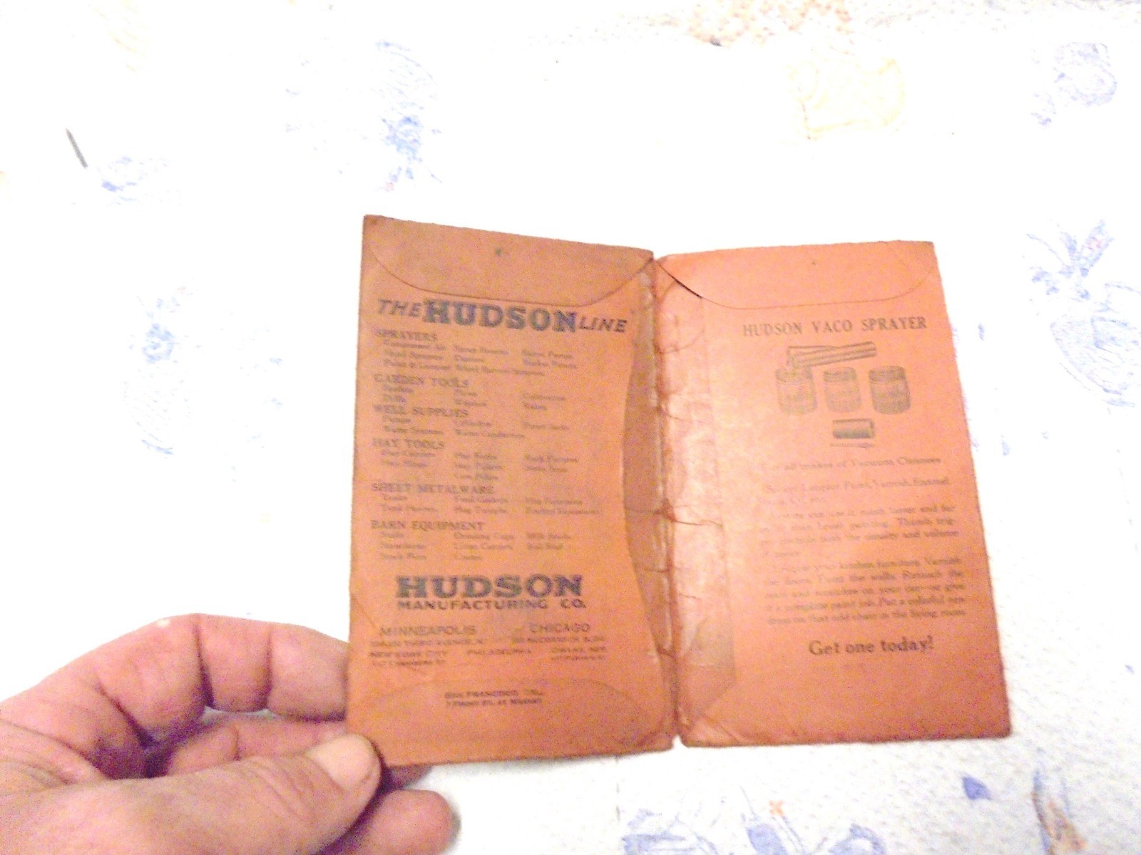 small folder hudson manufacturing minneapolis minnesota sprayers livestock equip
