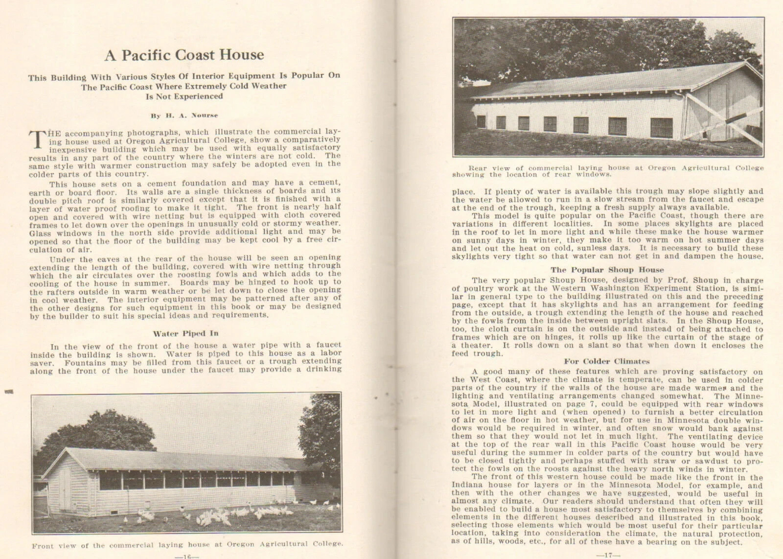 1923 POULTRY HERALD Booklet Best Plans of Poultry Houses Hen Farm Book Chicken