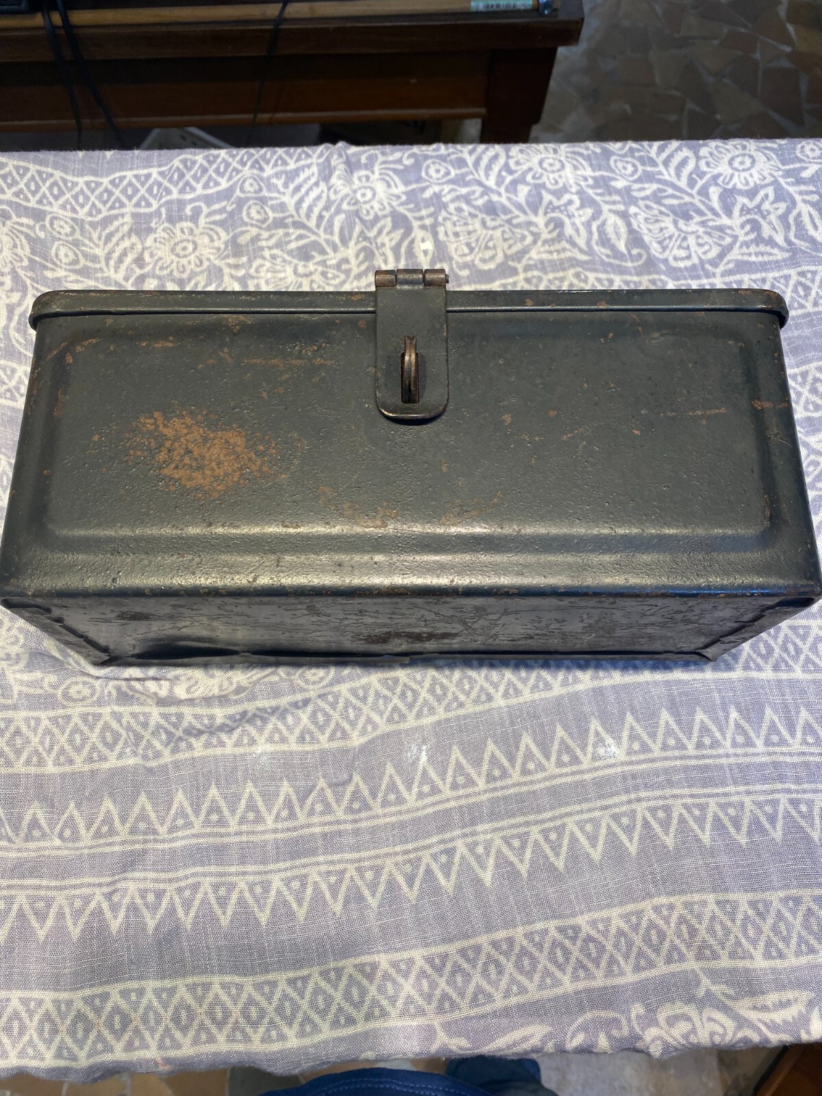 Vtg Fordson Tractor Tool Utility Box Antique Farm Collectible Embossed