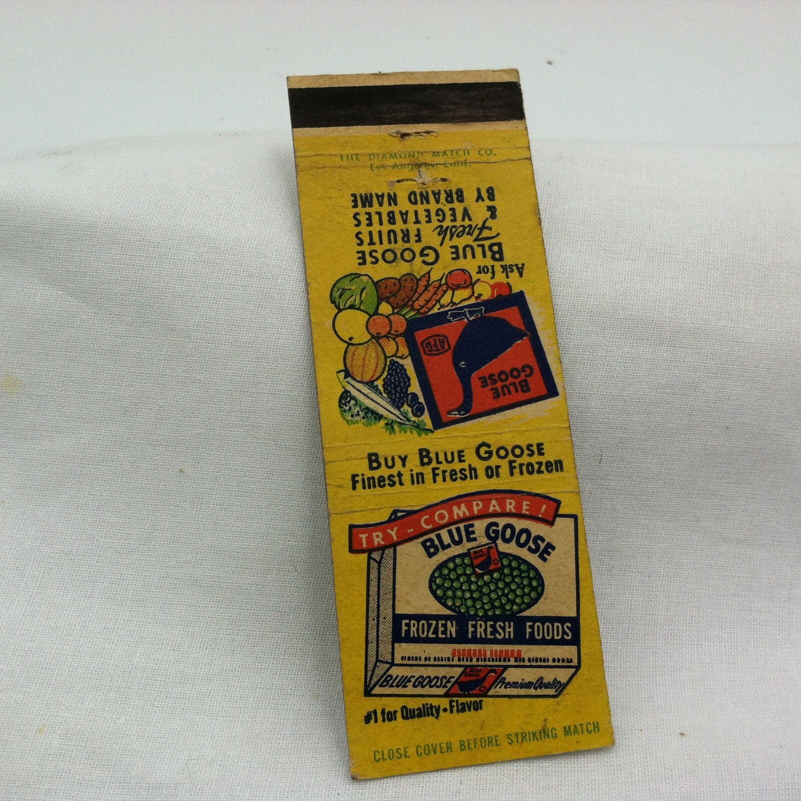 Blue Goose Fruits & Vegetables matchbook American Fruit Growers AFG