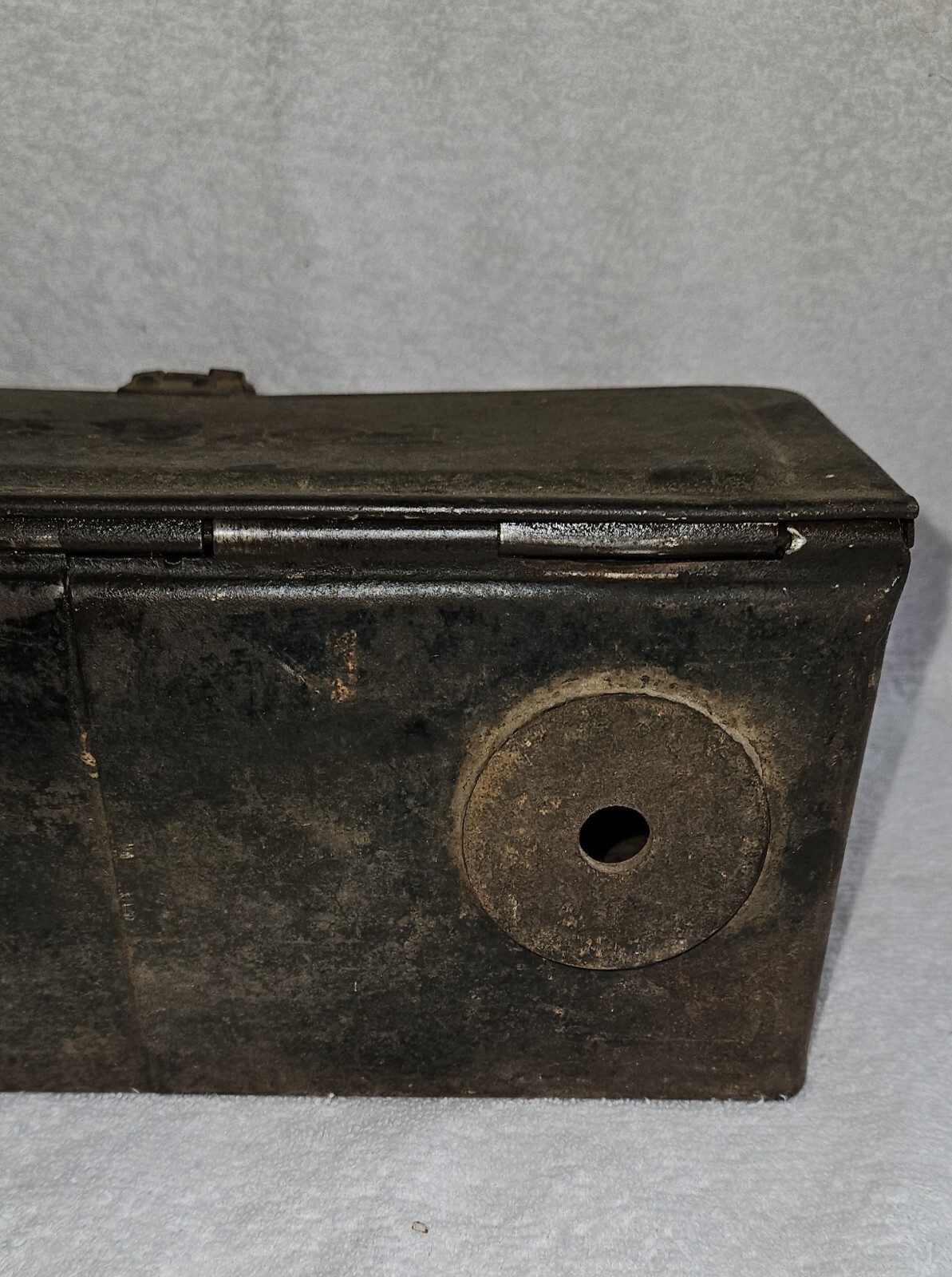 Vintage Fordson Tractor Tool Utility Box Embossed Lid Locking Clasp Early 1900&rsquo;s