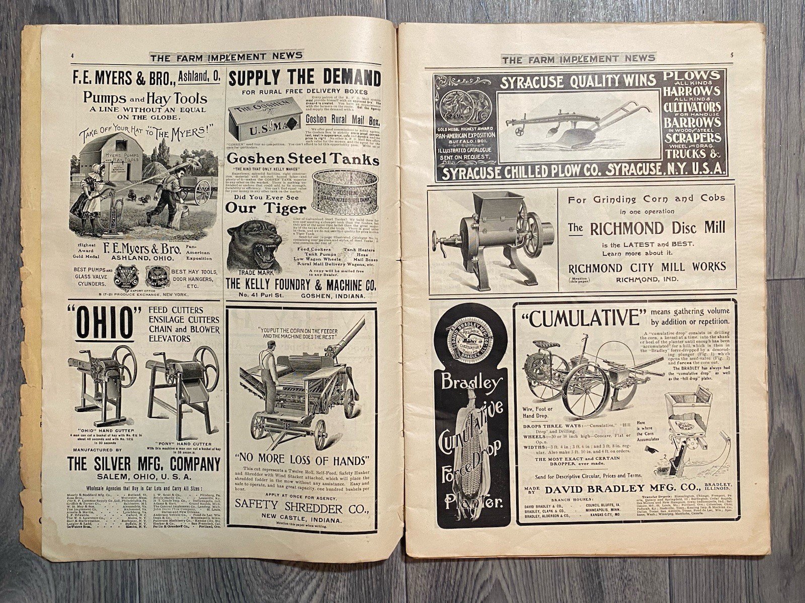 1902 The Farm Implement News Advertising Newspaper Chicago Masonic Temple