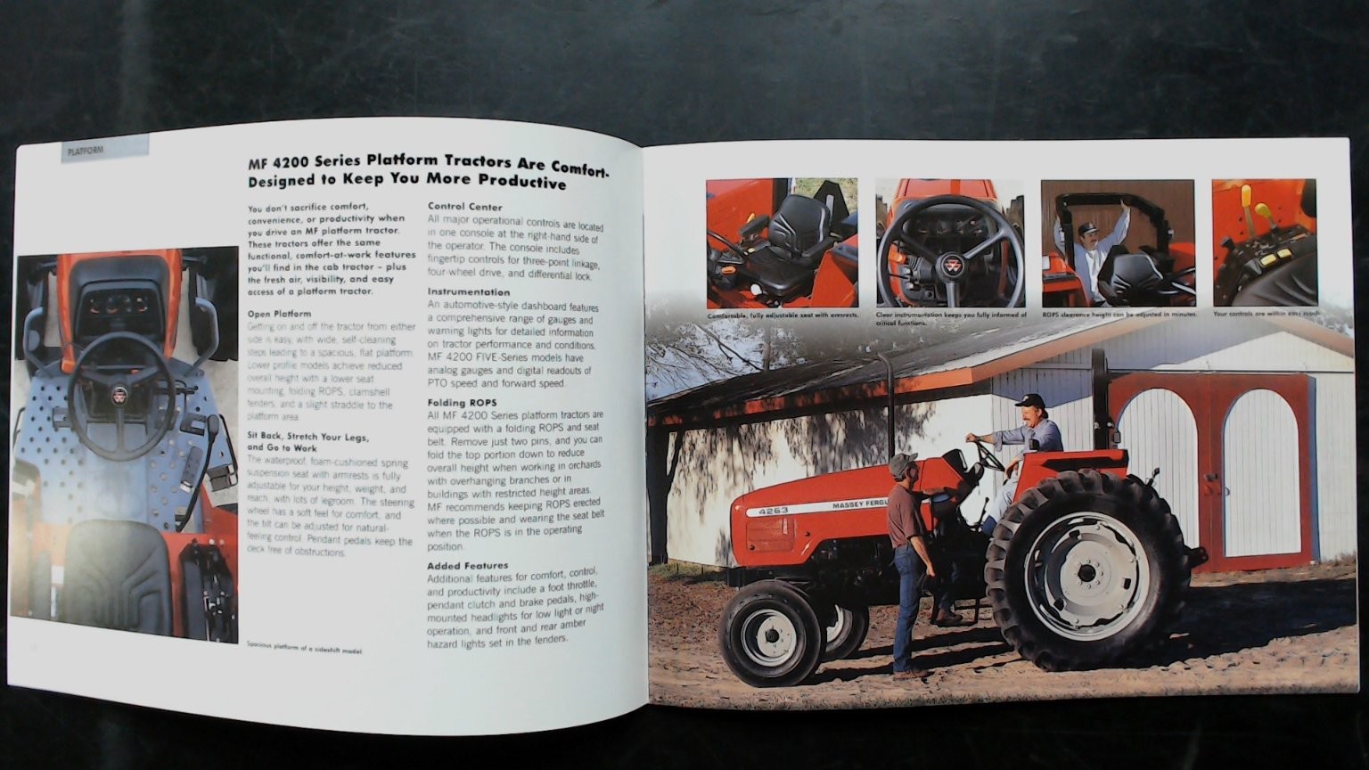 Massey Ferguson MF 4200 Series Agricultural Brochure Vintage Tractor 11×8.5