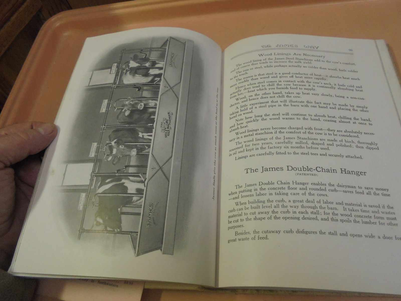 Vintage 1916 The James Way Hard Covered Book Catalog Barns Dairy with price list