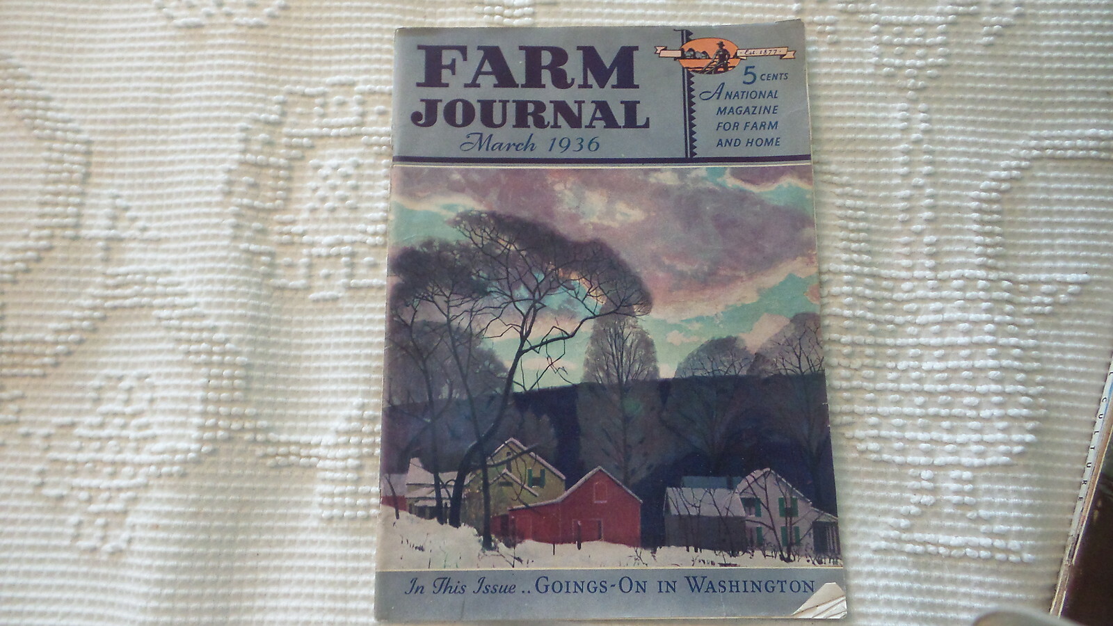 March 1936 FARM JOURNAL MAGAZINE Farm & Home