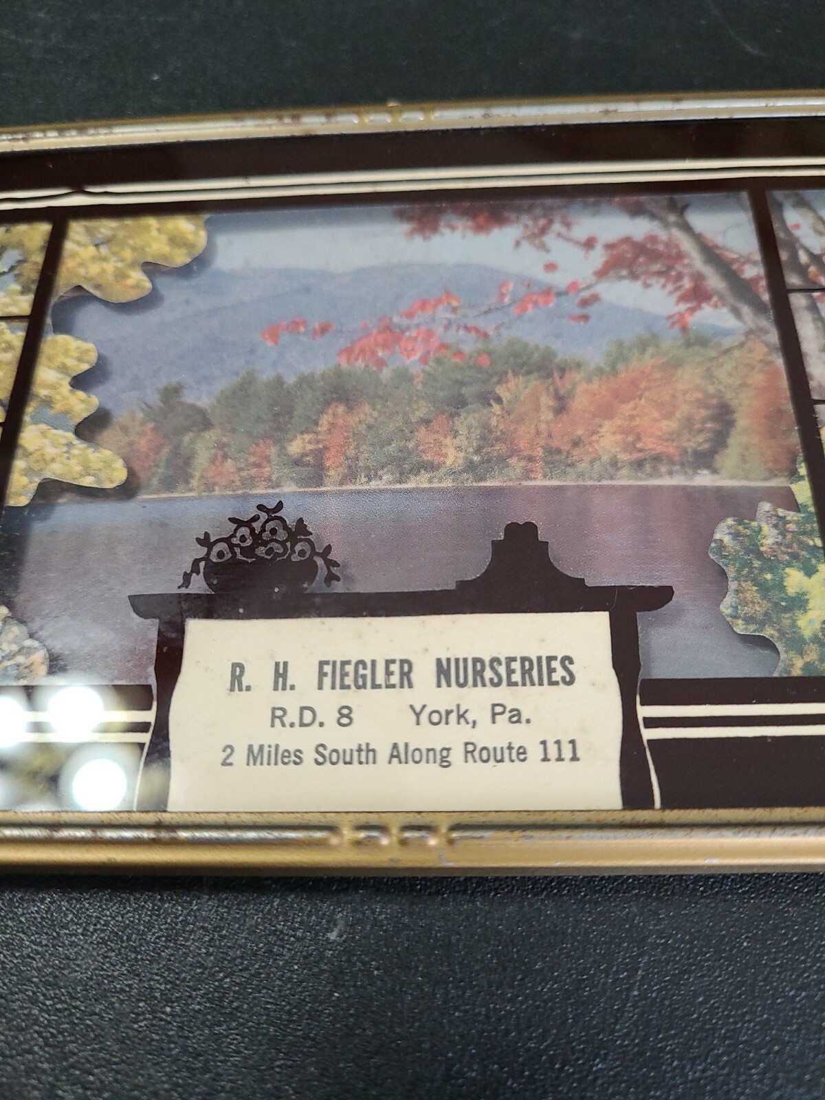 Vntg York Pa R.H. Fiegler Nurseries Thermometer Decommissioned Rt. 111