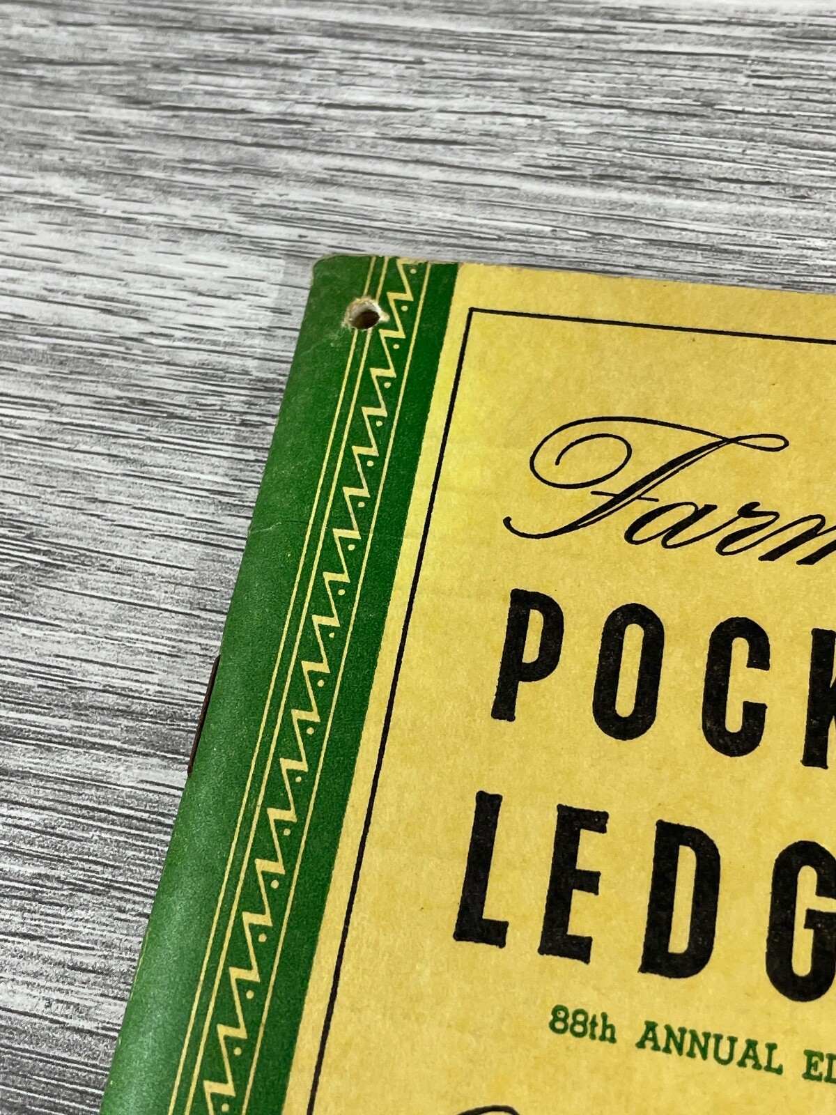 Farmer&rsquo;s Pocket Ledger Newark Ohio 6.5&Prime; x 3.5&Prime; Harvester & Daugher 1954-55 Unuse