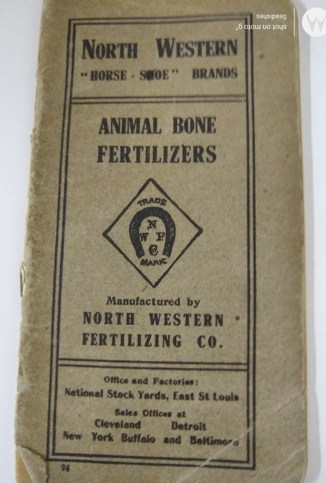 1909-1910 North Western Fertilizing Co Animal Bone Fertilizer Booklet St Louis