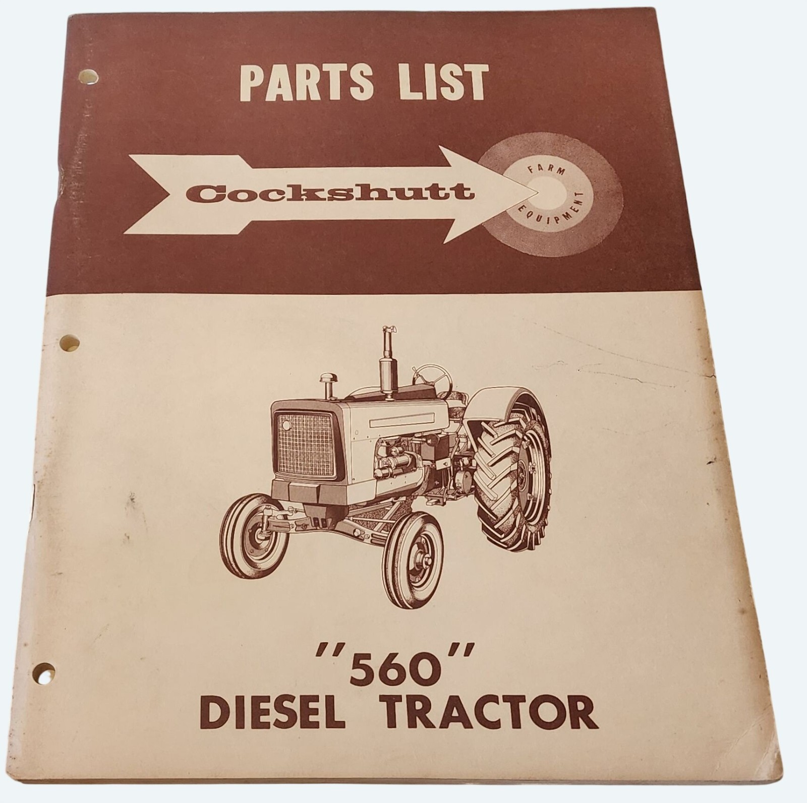 Cockshutt Diesel Tractor 560 Parts List Manual Vintage 1960s Exploded Views