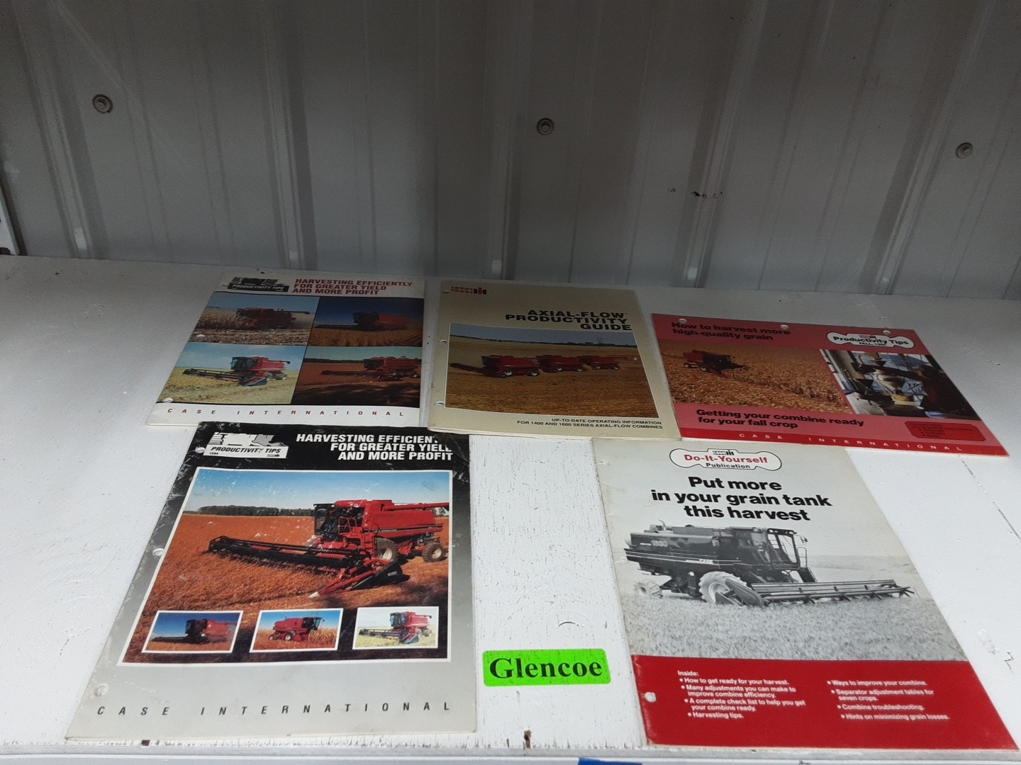 Original Case IH Productivity Tips Flyers For Harvesting Efficiency