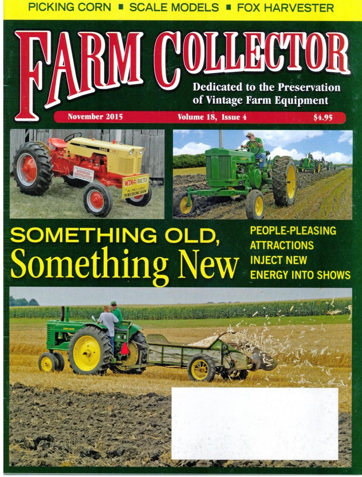 Forage Harvester Development FOX, Hand-Held Corn Harvest Tools, Model Farm Imple
