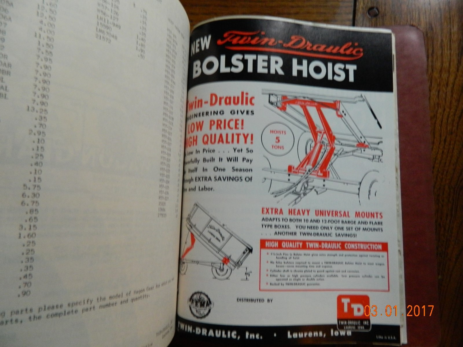 DECKER MFG.CO JANESVILLE,WIS 1950&rsquo;S FARM IMPLEMENT BROCHURES AND PRICE LIST