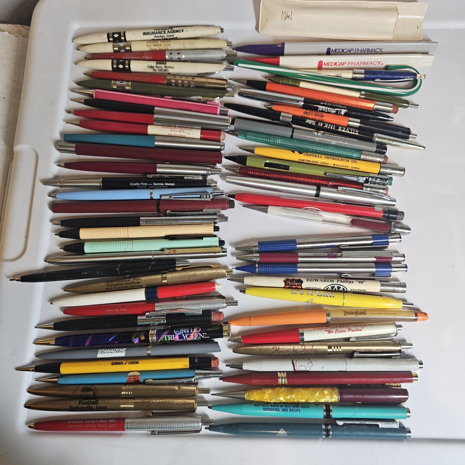 Lot Of Charles City, Iowa And Area Pencil Pen Collection Floyd County