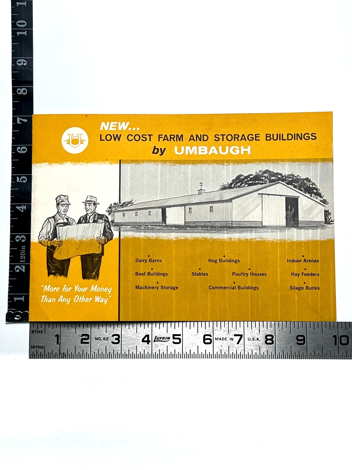 Vintage Umbaugh Low Cost Farm and Storage Buildings Paper Advertising Brochure