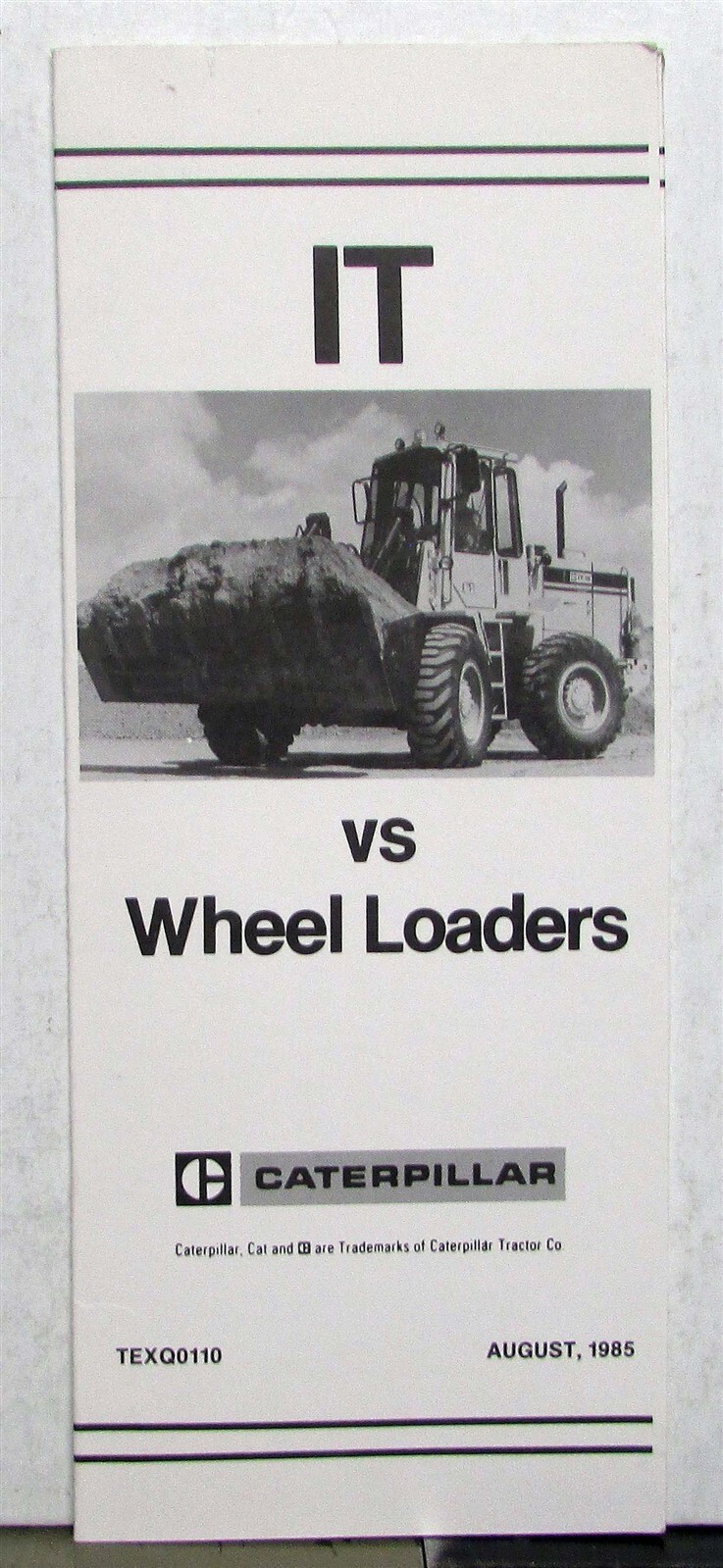 1986 Caterpillar IT12 IT18 Integrated Toolcarriers VS Competition Brochure