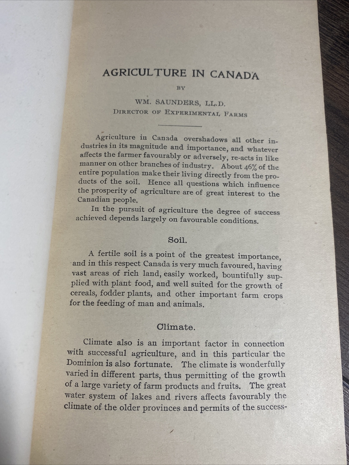 Vintage 1903 Dept of AGRICULTURE IN CANADA Farming Wheat Belt Booklet Brochure
