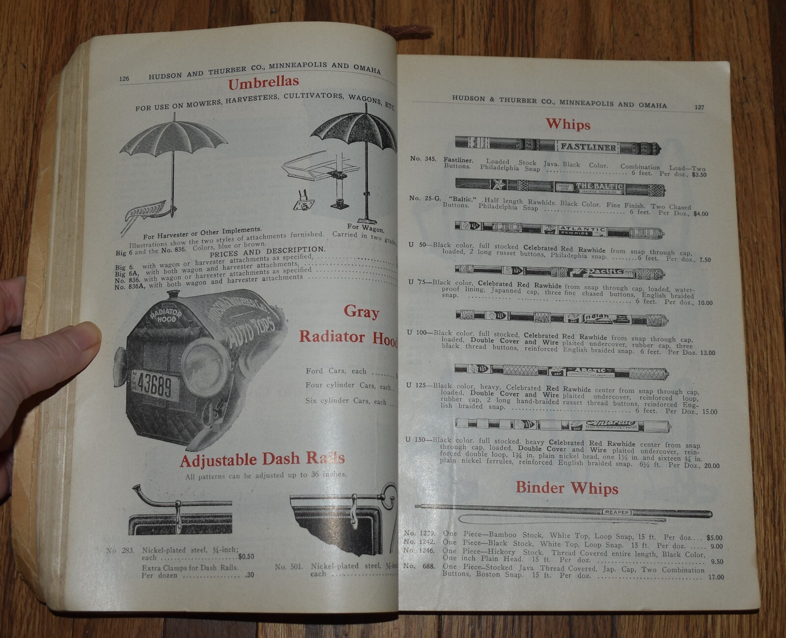 Antique HUDSON & THURBER Co Thresher Farm Omaha Minneapolis Hardware Catalog