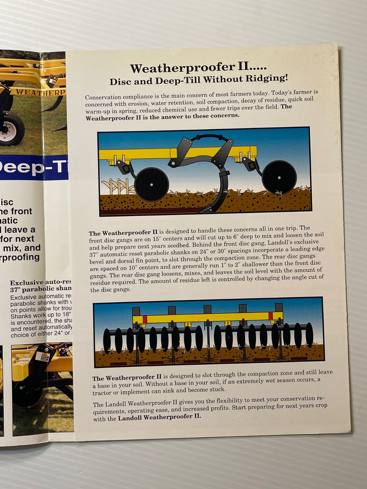 1992 Landoll Model 2220 Weatherproofer II – Original Dealer Sales Brochure