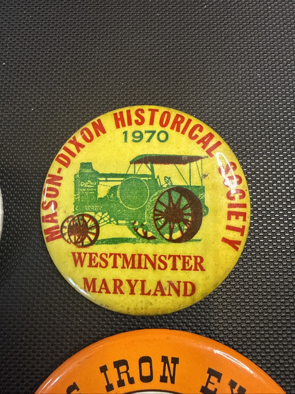 Tractor Ageless Iron Mason Dixon Historical Society Pins 1970-2001