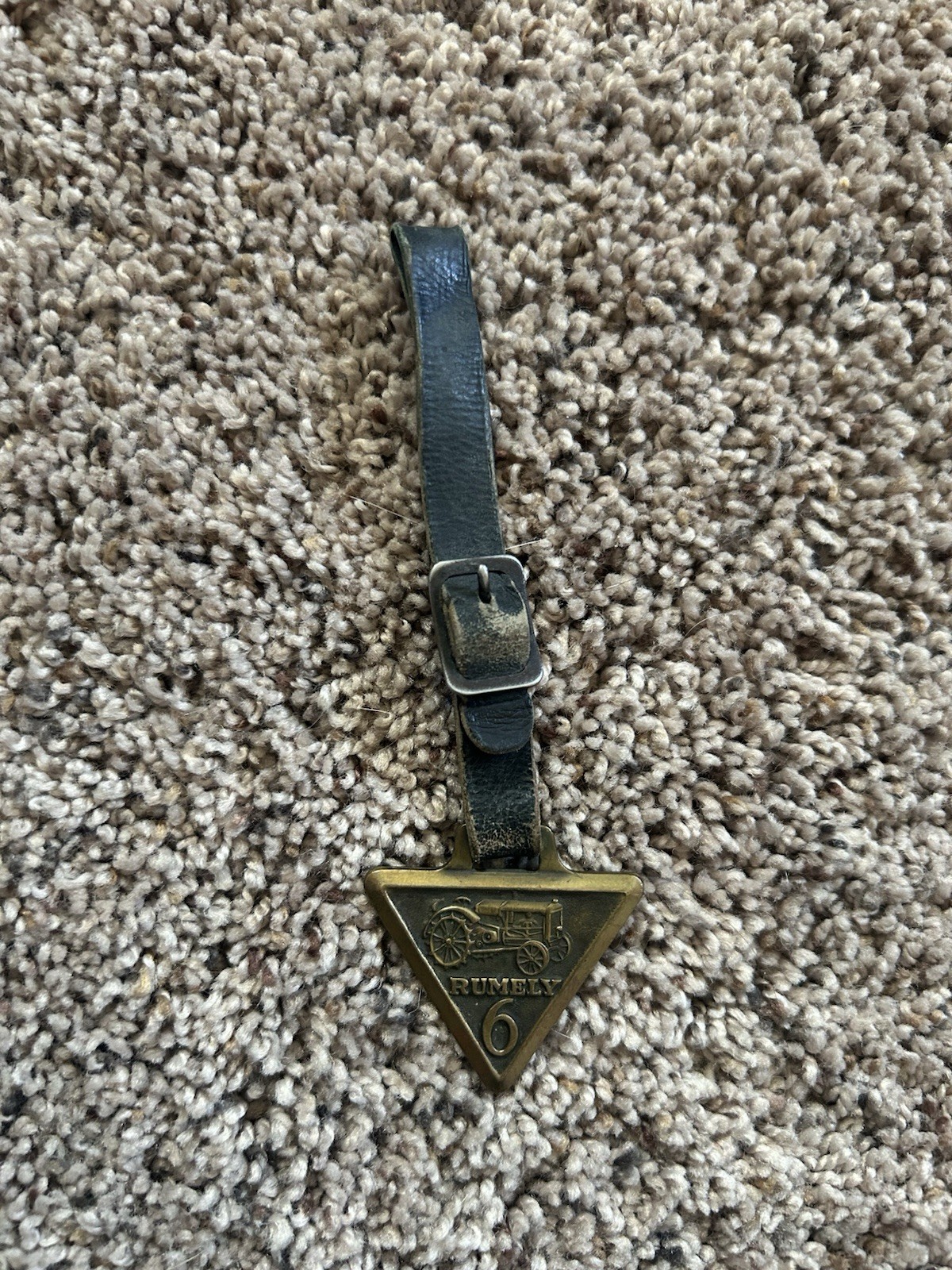 1920s Advance-Rumely 6 Tractor Advertising Antique Pocket Watch Fob
