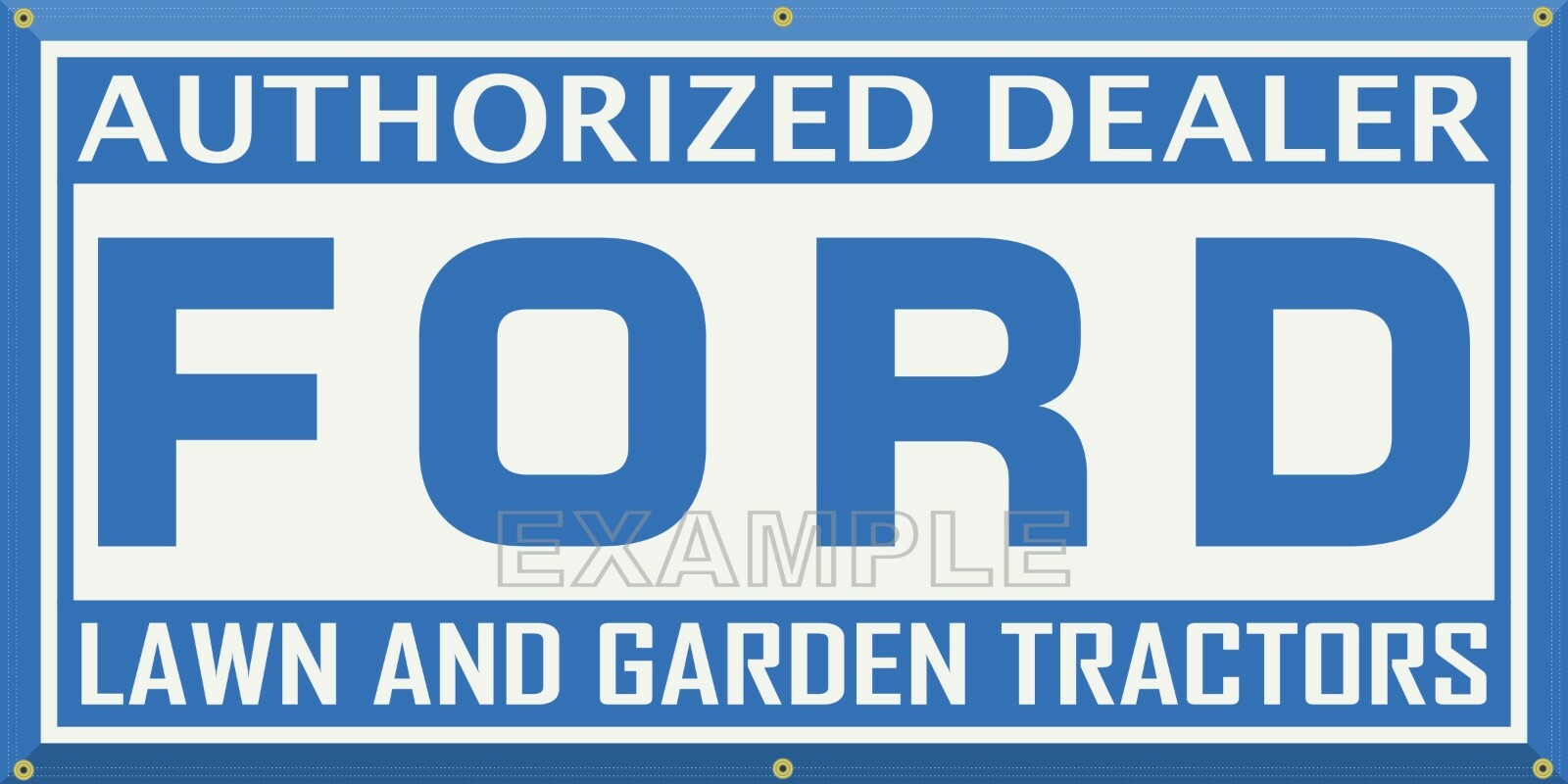 FORD LAWN GARDEN TRACTORS EQUIPMENT DEALER SALES OLD VINTAGE SIGN REMAKE BANNER