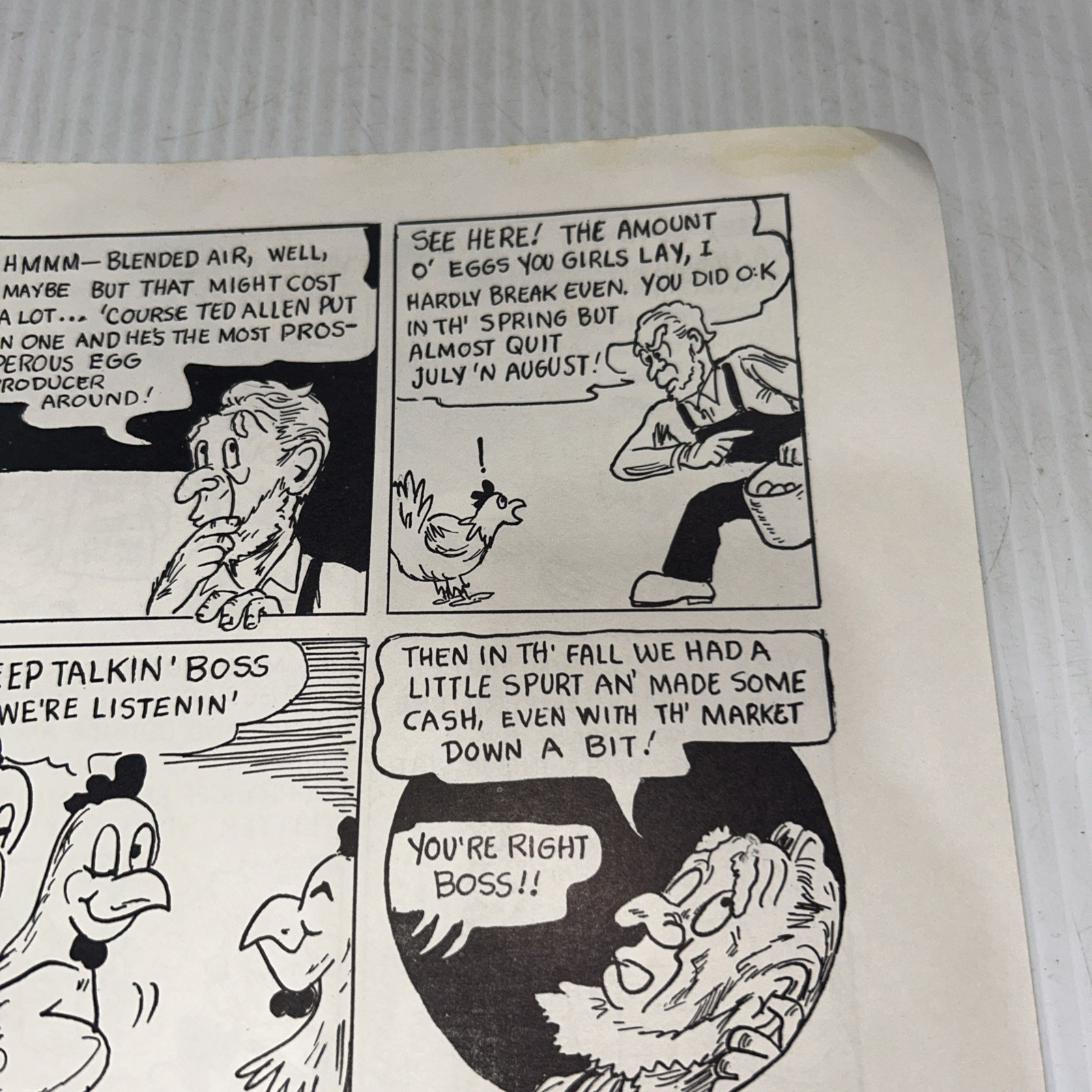 1950s Farmer Brown’s Lucky Day Comic Poultry Ventilation LA Pockman Promo/250h