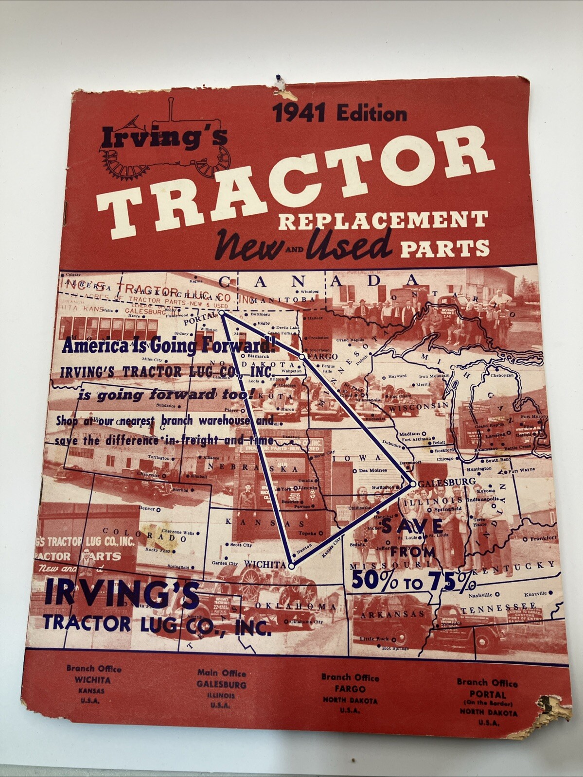 Irving’s 1941 Tractor Replacement Parts Brochure/Catalog