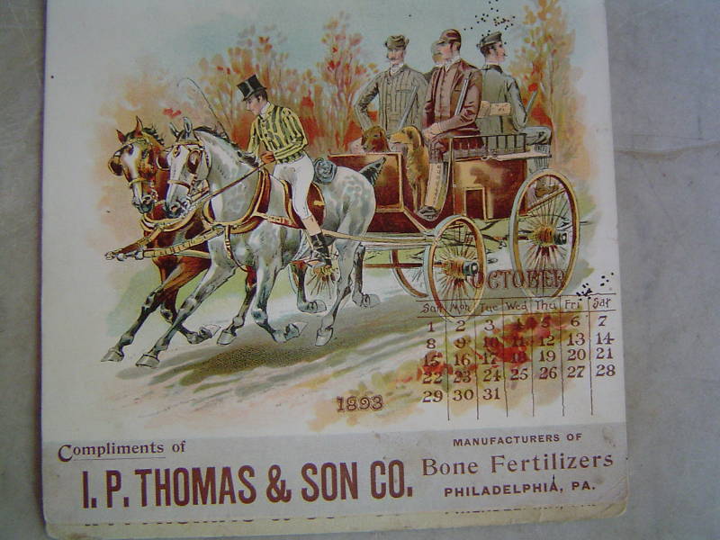 1893 – I P Thomas, Philadelphia, Pa – Bone Fertilizers