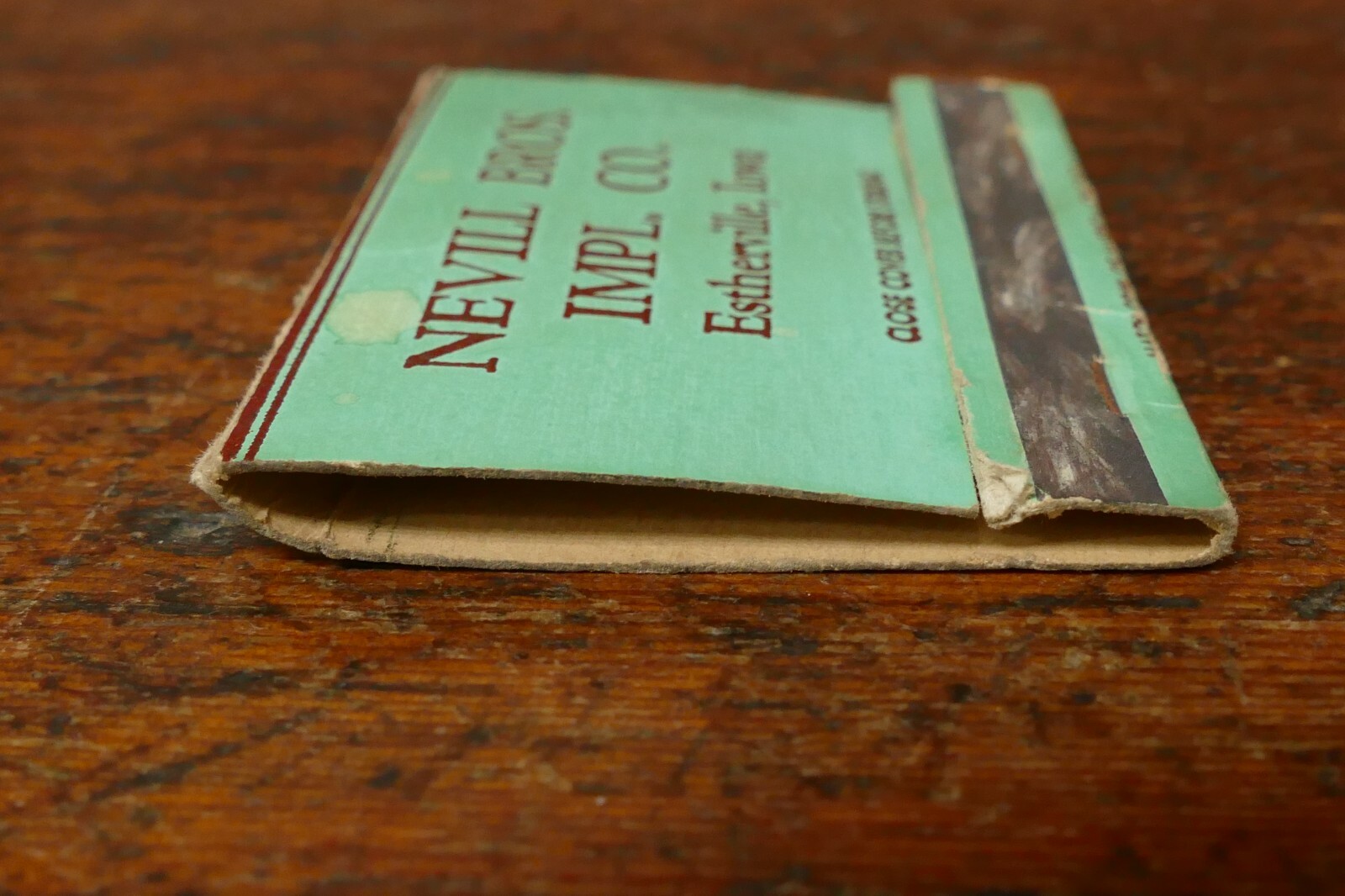 Vintage 1940s Nevill Bros. Implement Co Estherville, Iowa Advertising Matchbook