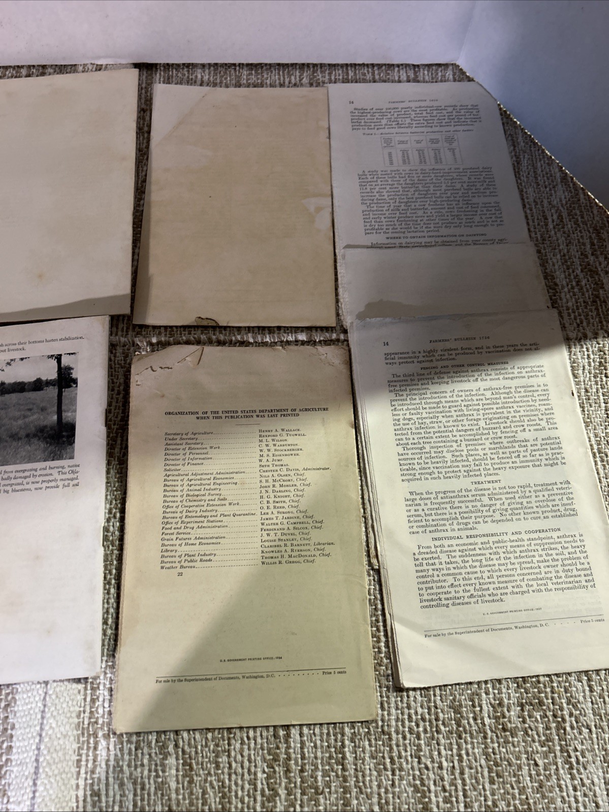 Lot Of 7 USDA 1930’s Farmers Information, Soil Defense, Dairy Farming More #4
