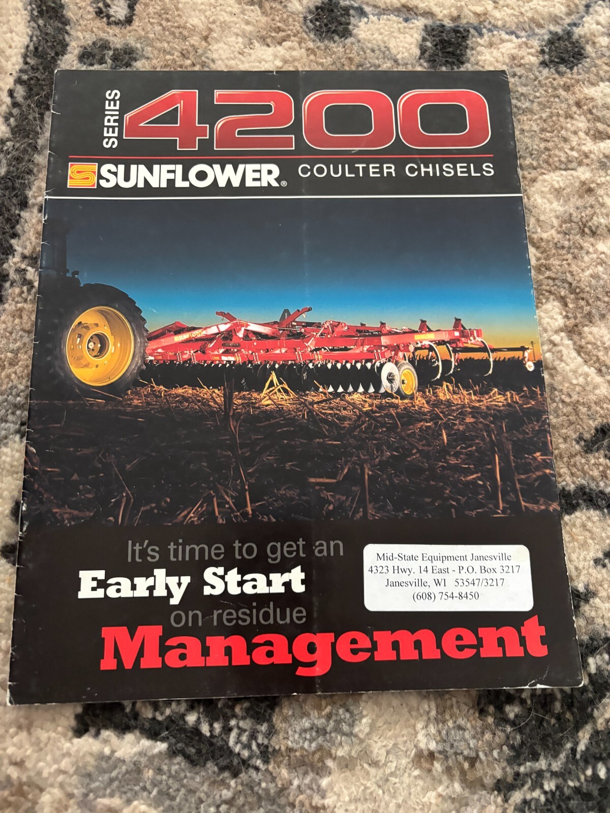 Sunflower 4200 Series Coulter Chisels Brochure FCCA25