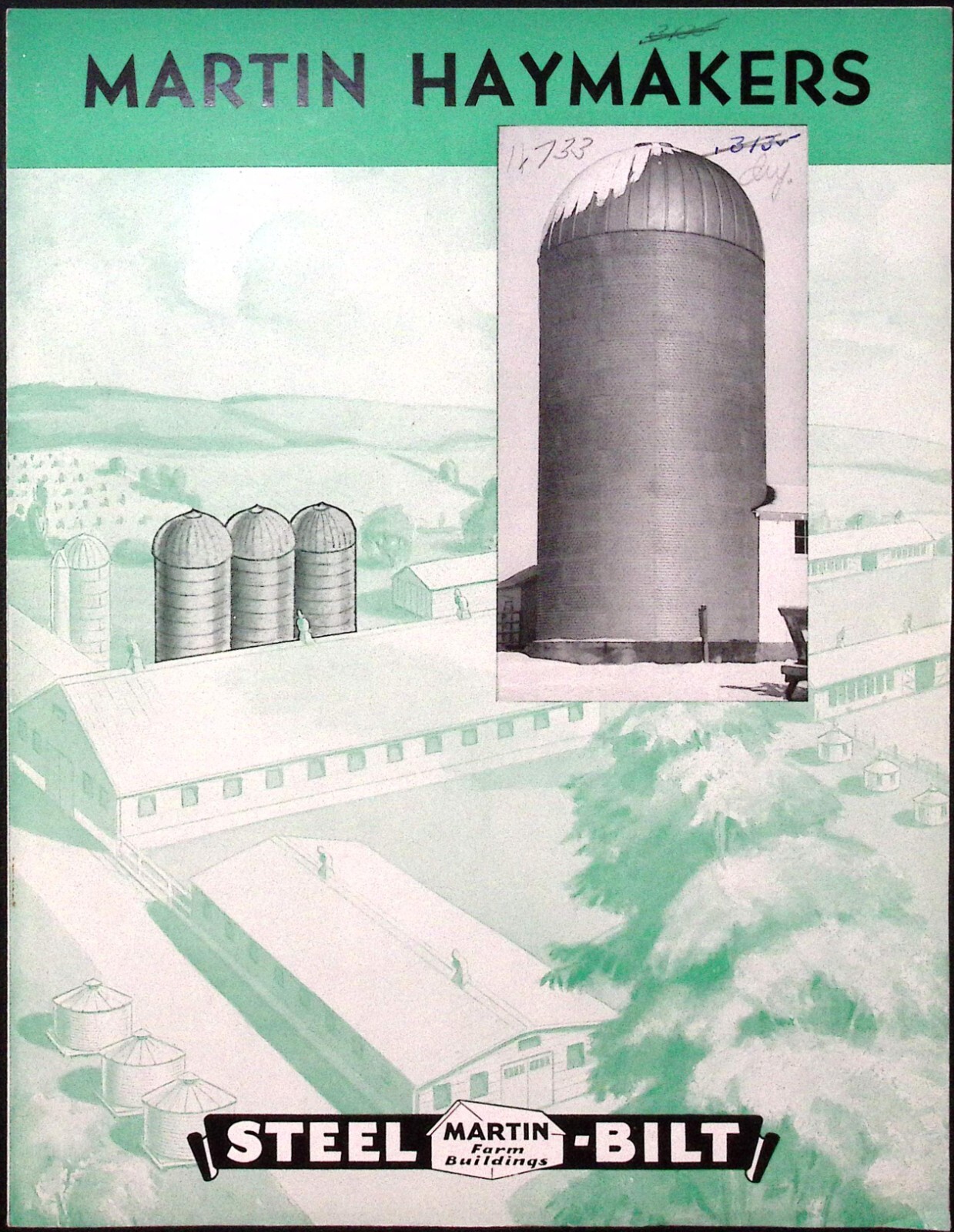 1950 Martin Haymakers Martin Steel Bilt Farm Buildings Brochure