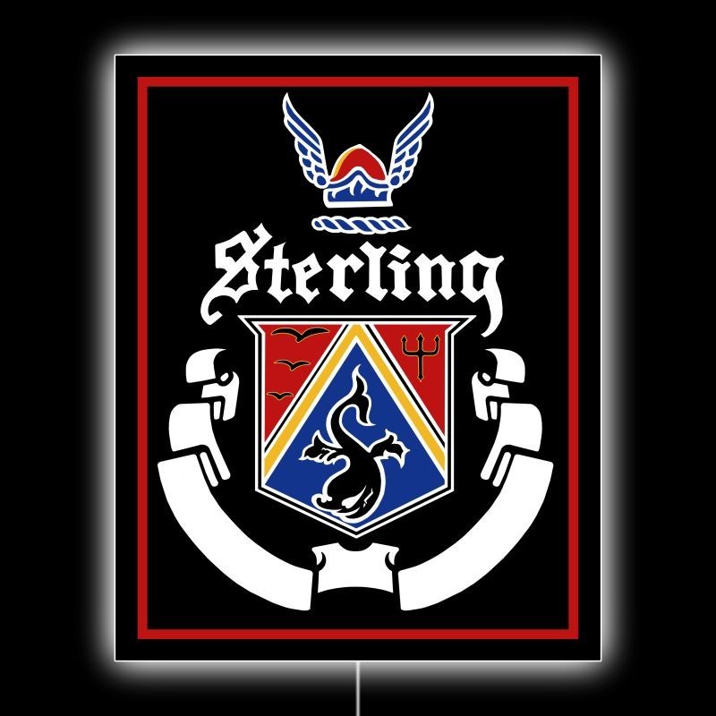 Sterling Engines of Buffalo, New York NEW LED Hanging Lighted Sign: 18×23&Prime;