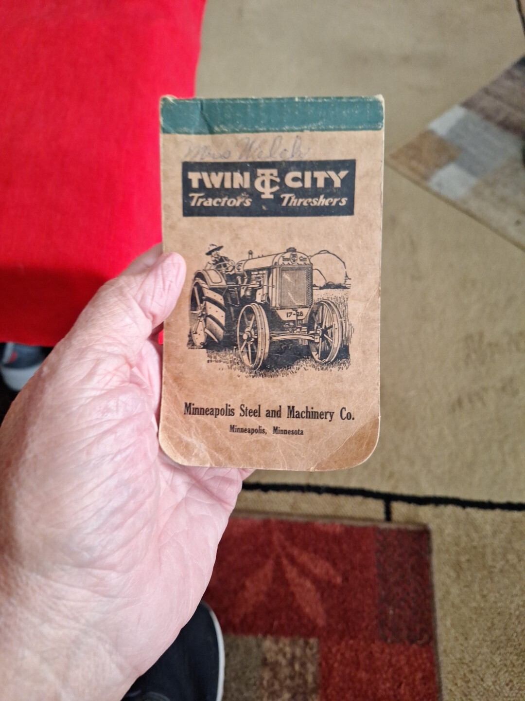 1930’s Twin City Tractors Threshers Note Book, Minneapolis Steel and Machinery