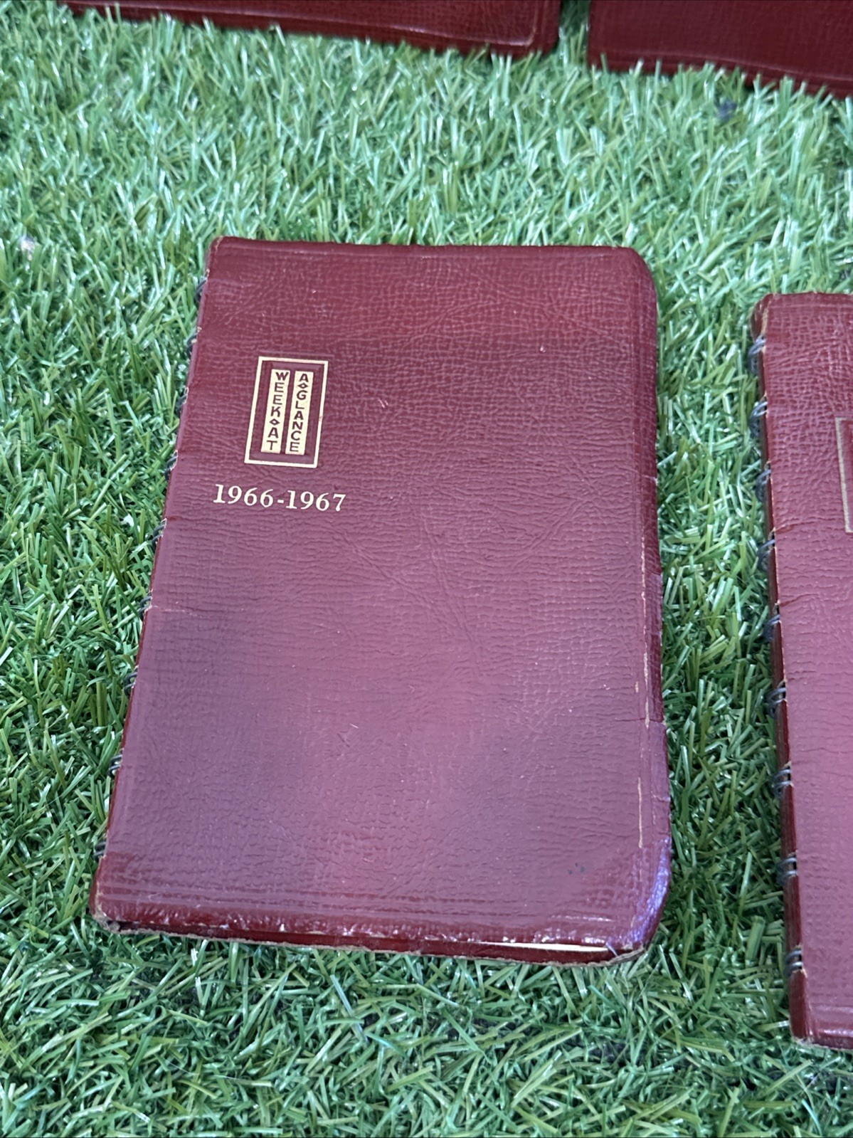 Vintage Notebooks Week at a Glance Weekly-Minder Lot Of 5 Piece 1963-1967 & 1976
