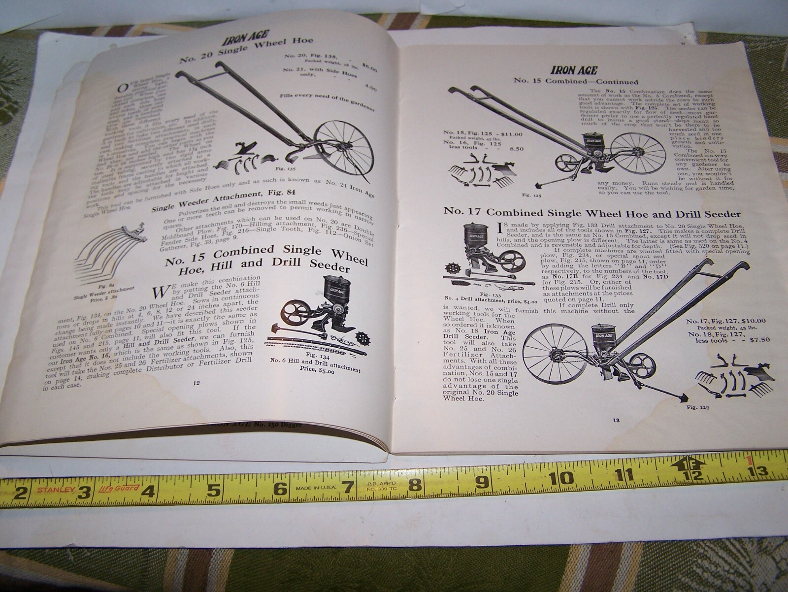 IRON AGE 1910 Full Line Sales Catalog Cultivator Plow Planter Farm Garden NICE!