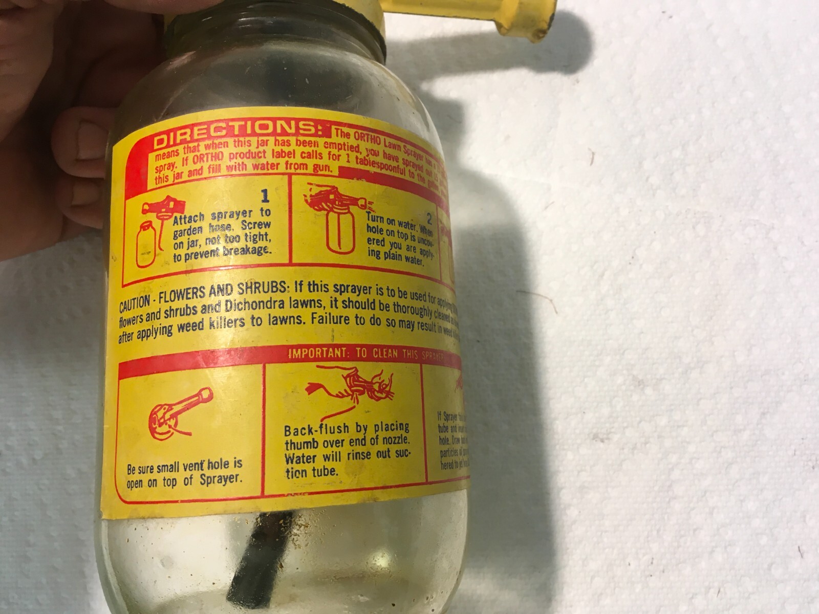 Vintage Ortho Lawn Sprayer Metal Top