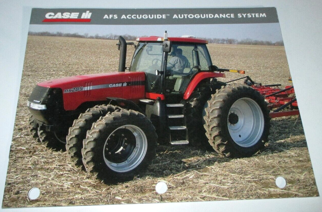 Case IH AFS Accuguide Autoguidance System Sales Brochure Literature 2004 CIH OEM
