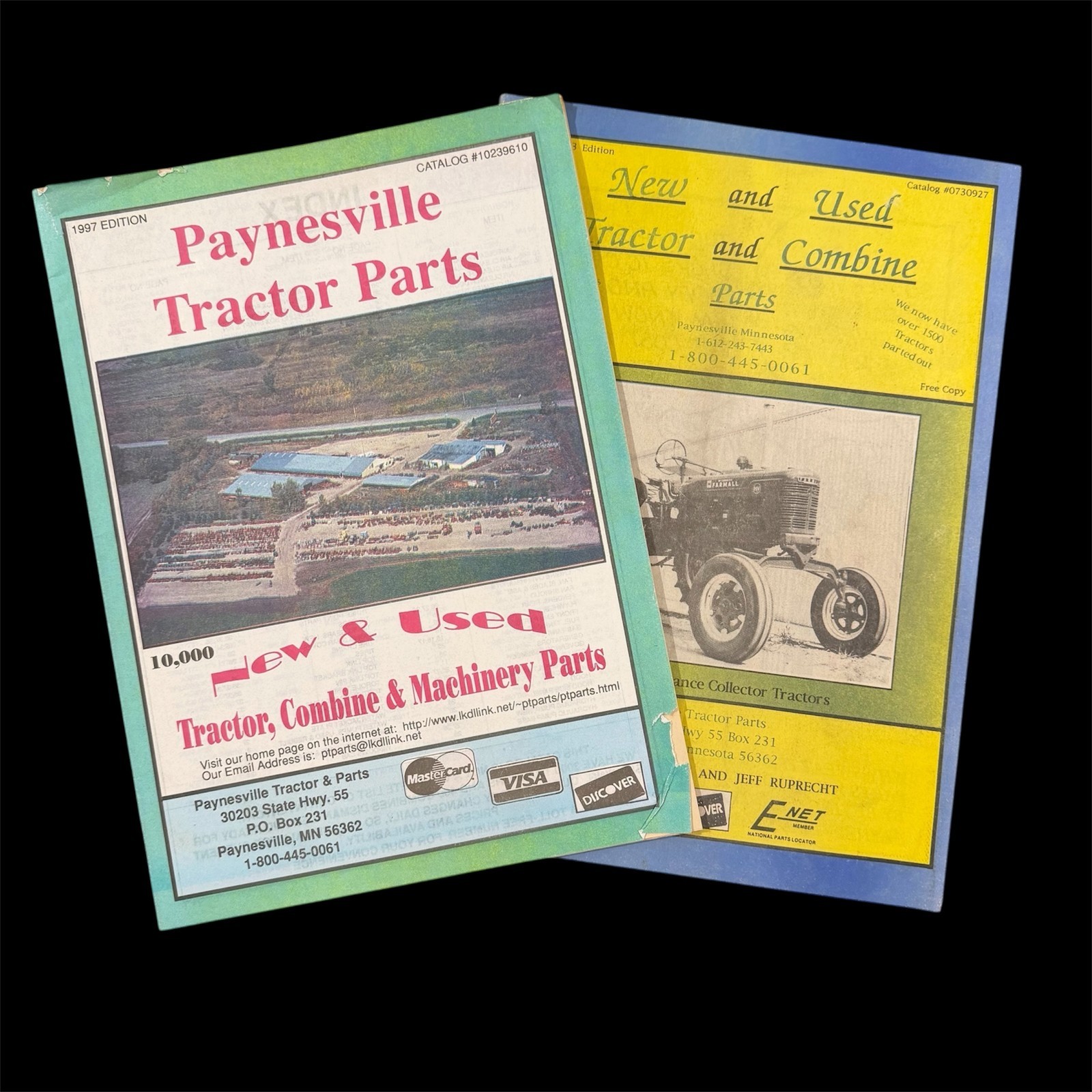 Vintage 1992 1997 Paynesville Tractor Parts Combine Machinery Catalogs MN Mailer