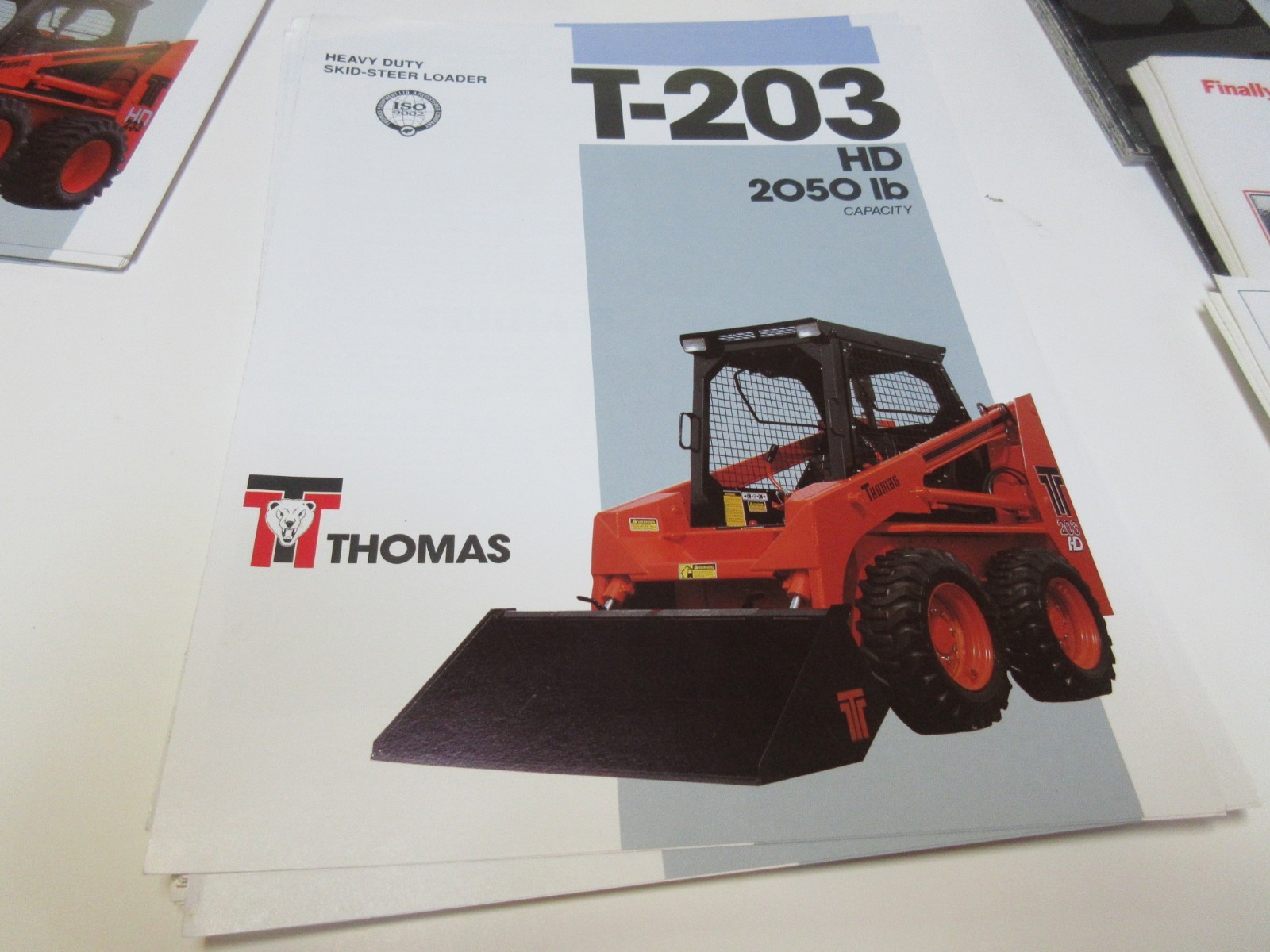 Thomas T-203 Skid Steer Loader Brochure 4 pages